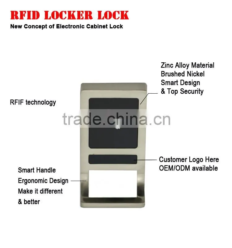 RFID Card Cabinet Lock Swimming Pool Locker Lock