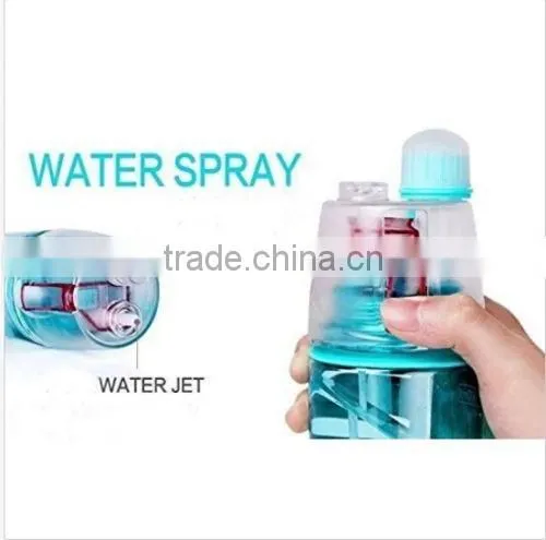 Sport Drinking and Misting Spray Water Bottle, Outdoor Sport Drinking, BPA