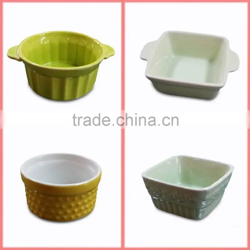 Ceramic Stoneware Oven Baking Dish With Handle