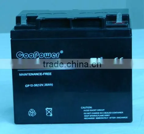 ShenZhen Lead acid battery /UPS battery/12V38AH Solar Battery