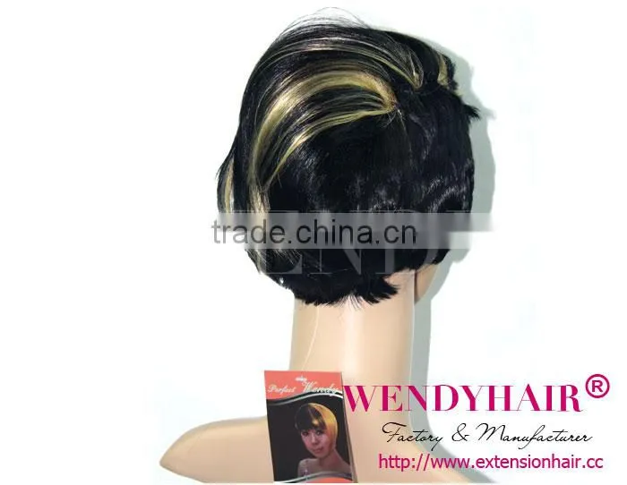 No Shedding Synthetic wigs for white women,Blonde high light hair wigs synthetic