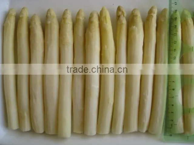 2016 crop Chinese frozen iqf white asparagus center cuts