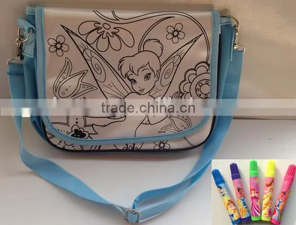 2015 best selling diy bag backpack diy drawing bag