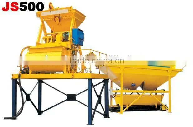 JS500-JS2000 two shaft concrete mixer