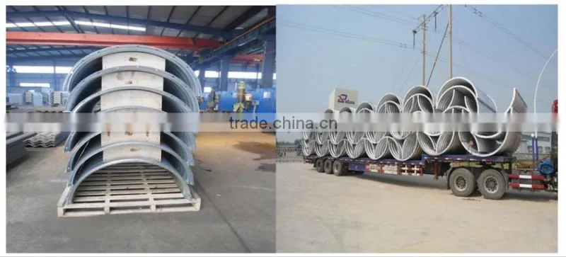 corrugated steel culvert pipes for Temporary Road and bridges