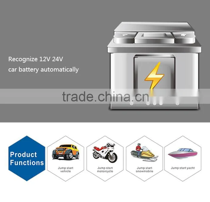 big capacity safety certificate portable jump starter