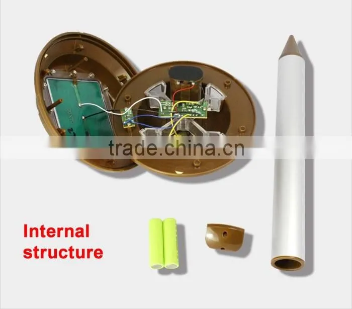 GH-318 Outdoor Lawn Garden Solar Powered Mice Mole Mouse Gopher rodent pest control equipment