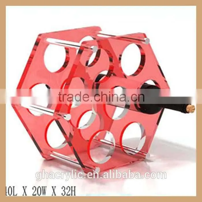 customized acrylic wine display rack