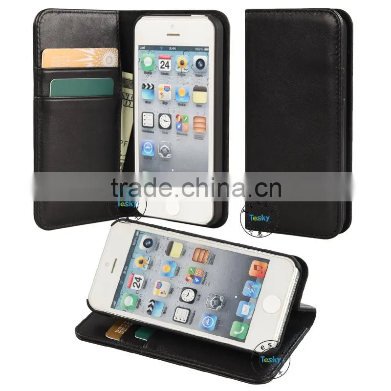 for iphone 5s case luxury invisible magnet card slots wallet leather case