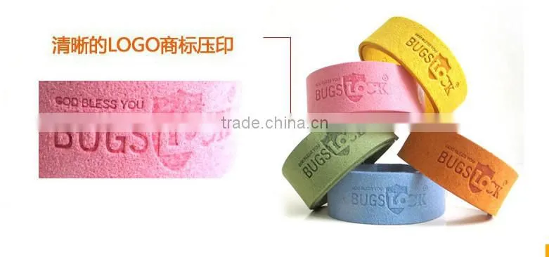 J217 colorful printed LOGO custom wristbands wholesale anti mosquito bracelet