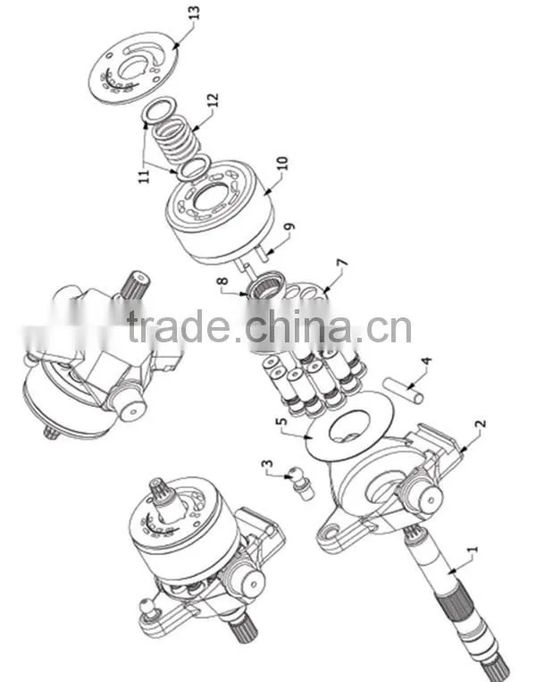 Hydraulic Spare Parts AP2D36 Pump Solenoid Valve For Uchida Pump