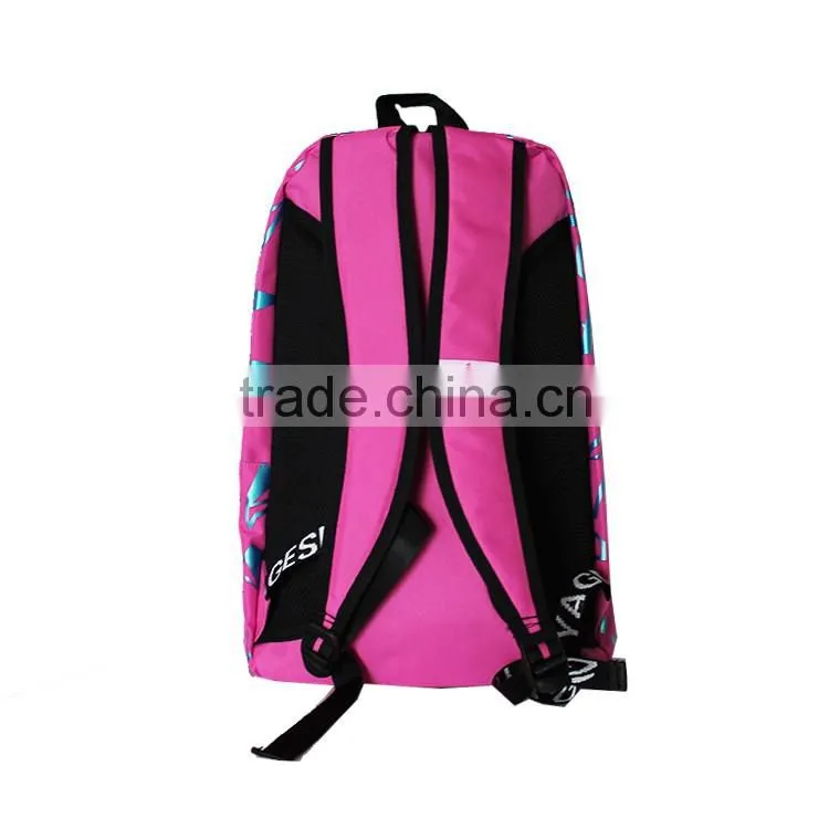pink bagback nylon cute Cartoon school bag backpack for girl