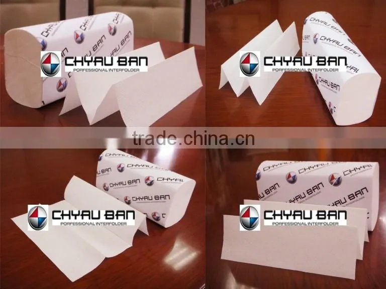 CE Certificate 2 Ply W Fold Hand Towel Toilet Paper Machine