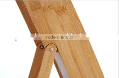 2014New Design Modern Bamboo Magazine Display Rack
