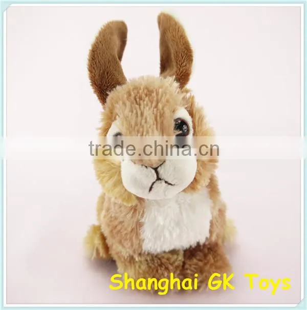 High Quality lifelike Plush Grey Rabbit Toy