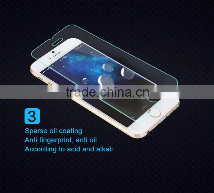 Factory new products 0.33mm 2.5D tempered glass sreen protector for iphone6