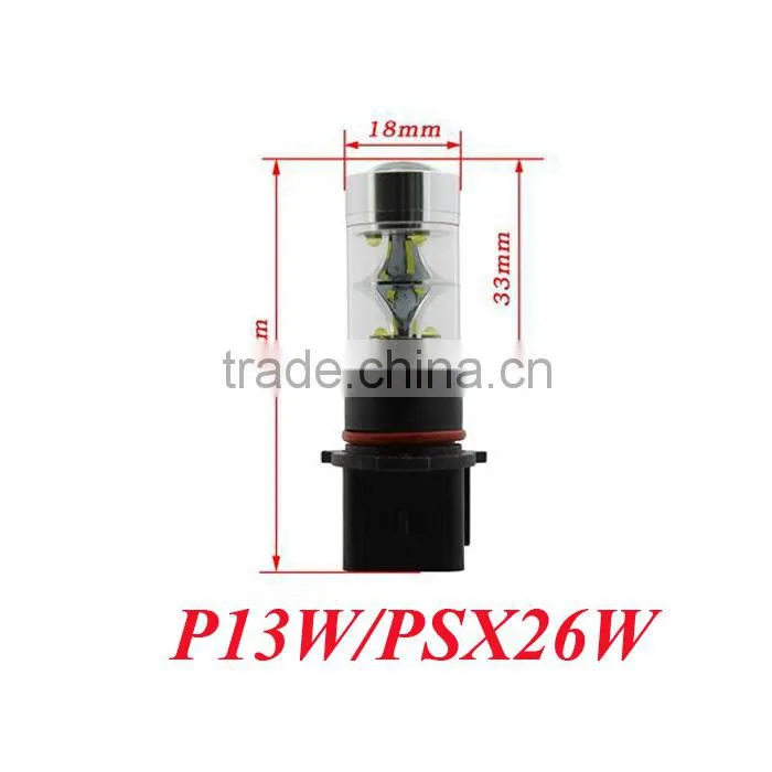 Hot selling!! high brightness 80W Car Led Lights p13w/psx26w spot lights led