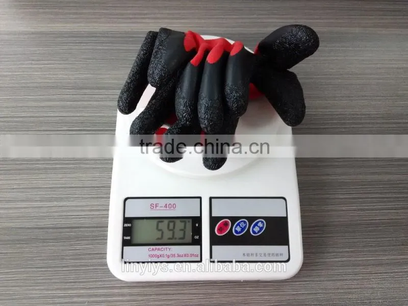 LATEX COATED SAFETY WORK GLOVES GARDEN GRIP MENS BUILDERS GARDENING