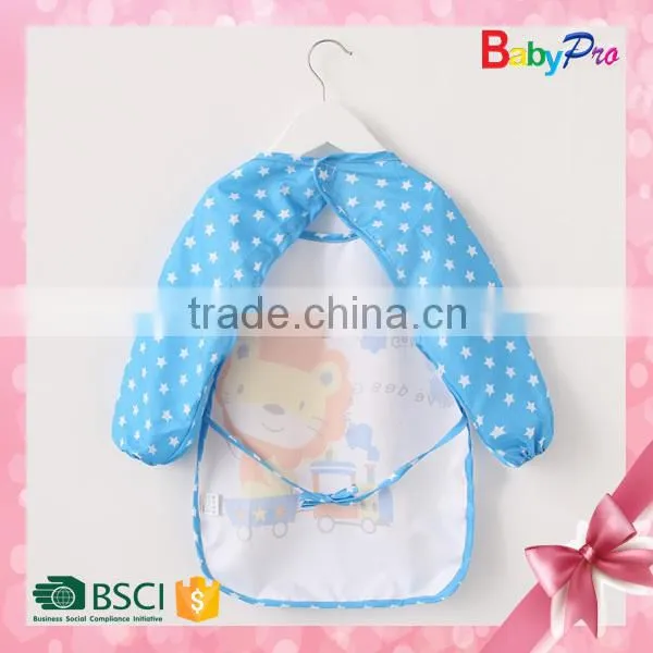 New 2015 Promotion Item Chinese Factory Long Sleeve Baby Bib