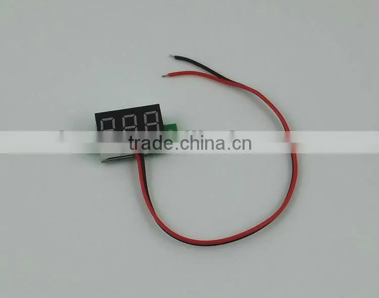 0.36" LED display DC digital voltmeter 2.5-30V, V20D LED Display digital voltmeter, LED Display digital voltmeter