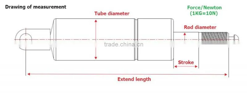 Xiongfeng Manufacturer Customize Controlled Car Seat Gas Spring