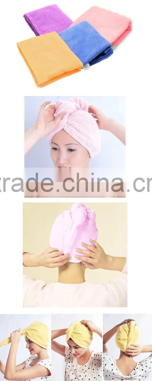 microfiber Hair Towels, Hair Wraps,terry towel turbans