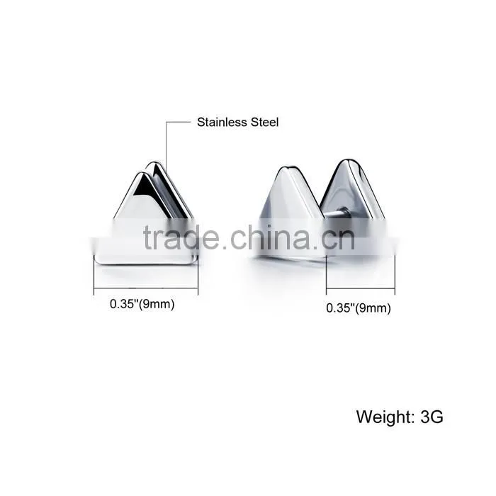 Latest wholesale 316L stainless steel muslim jewelry gold earring
