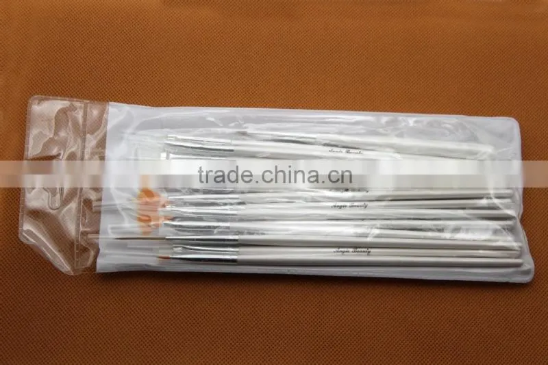 3 Colors Nail Art 15 Pcs Gel Design Pen Painting Brush Set Draw Flowers Dot Tips