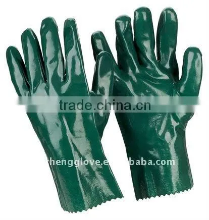 JS8027/G, PVC Gloves, pvc coated work gloves; mechanical work gloves