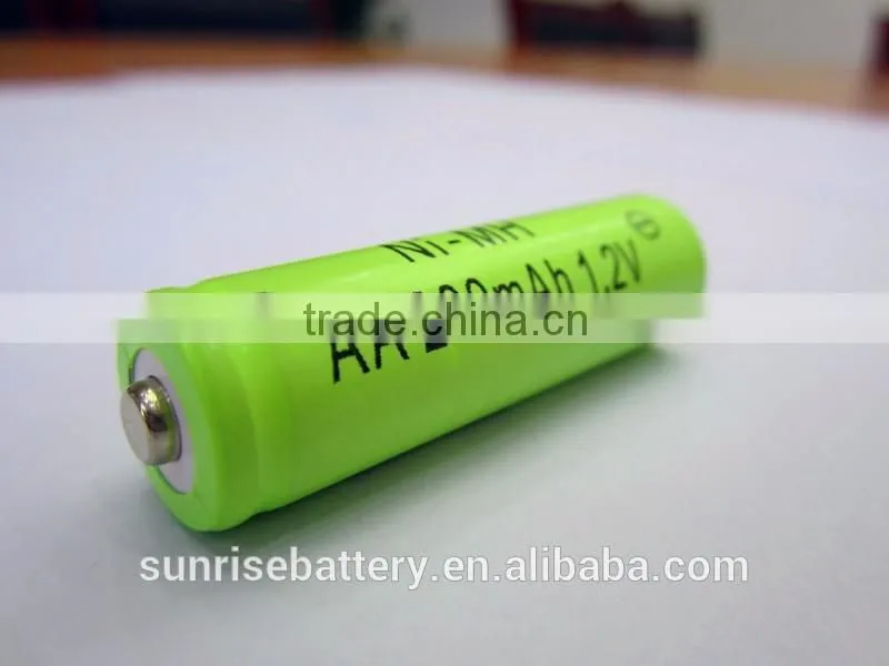 NI-MH AA200mAh rechargeable battery pointed cap