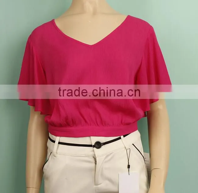 Fashion Simple design short sleeve plain red t-shirt manufacturer plain t shirt