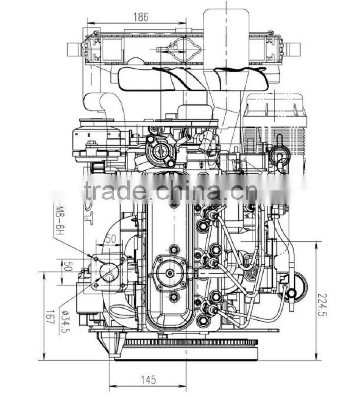 Small marine inboard diesel engines(3M78)