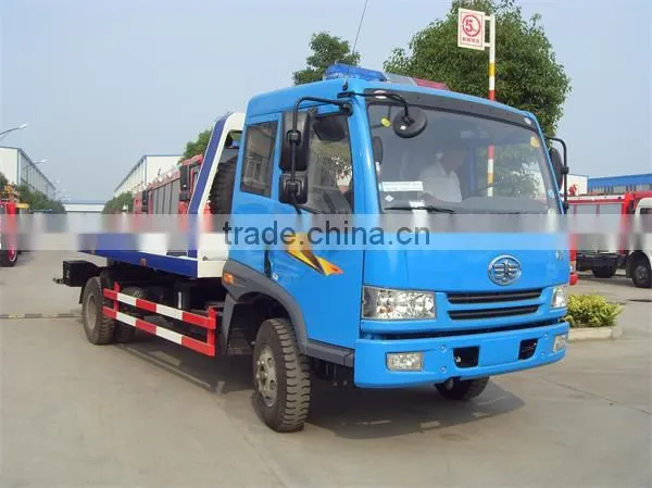 high quality 4*2 FAW jiefang flated towing truck sale