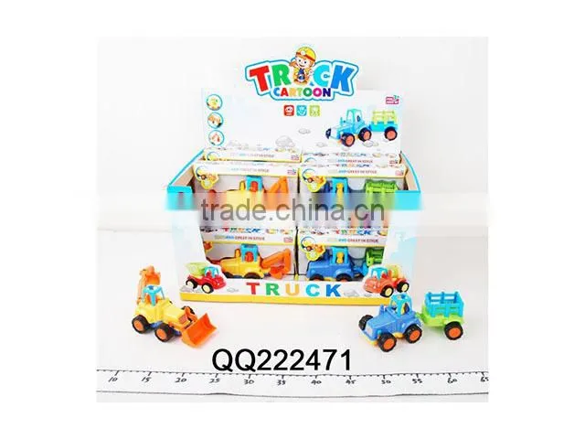 4PCS kids Friction farmer car with bulldozer ,friction car for kids
