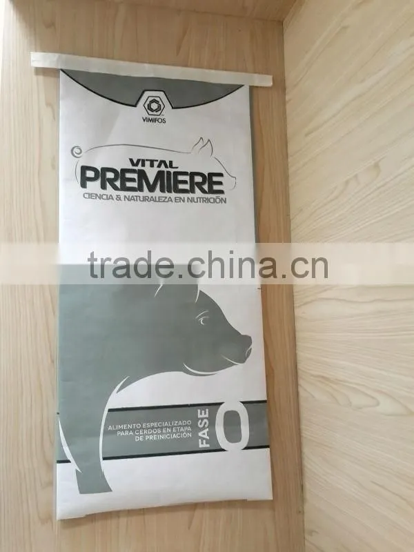 paper sack,25kg white paper sack,paper feed sack