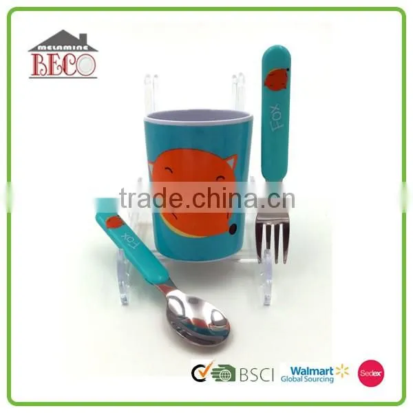 wholesale 5 pcs unbreakable melamine western kids dinnerware set