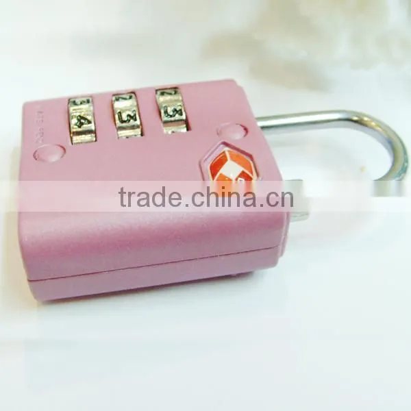 Luggage lock Zinc alloy 3 digital combonation TSA lock/padlock TSA-390