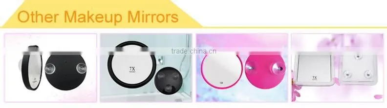 Swivel Bathroom 10x magnification mirror wall mounted suction cup shower mirror