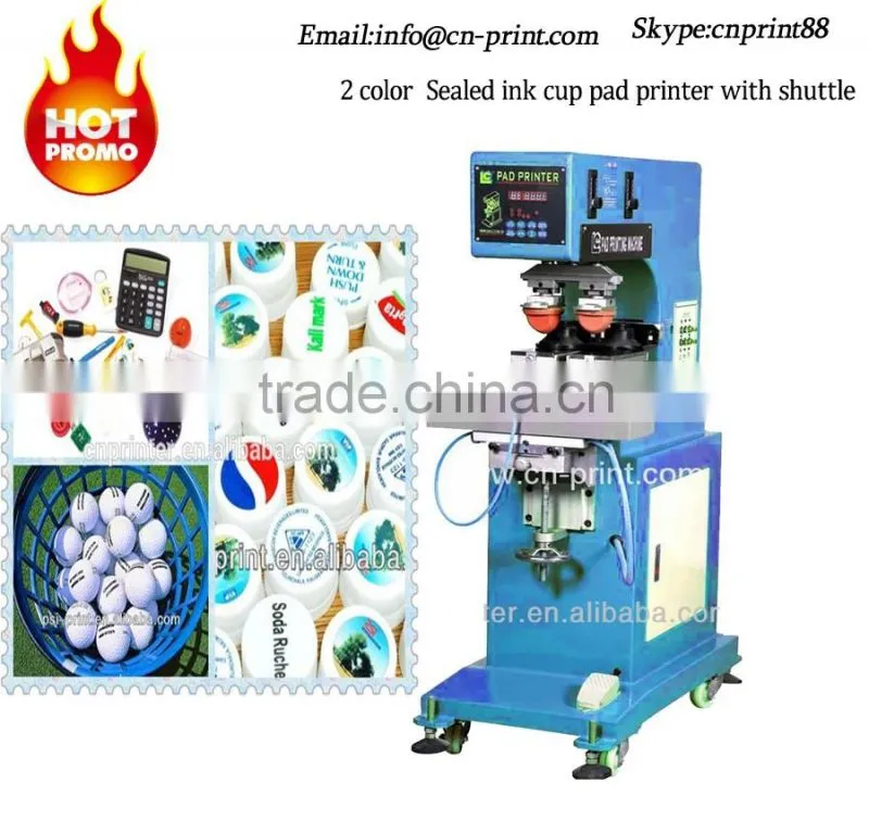 two color pad printing machine small things logo printing machine pen pad print machinery LC-PM2-200T