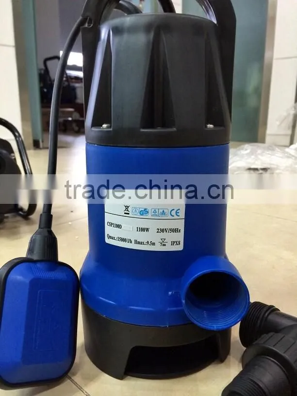 Cheap Pool and Pond Dewatering Submerged Pump with Plastic Shell