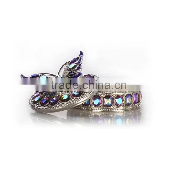 Excellent quality unique butterfly fashion metal jewelry box