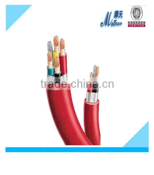 High voltage XLPE Insulated fire resistant aluminum alloy electrical/ power cable with STA/ SWA armor copper tape screen
