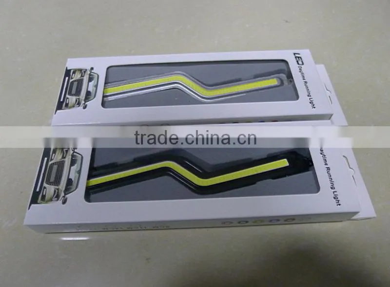 New arriver 12v 14w auto car led cob daytime running light DRL Z shape signal light
