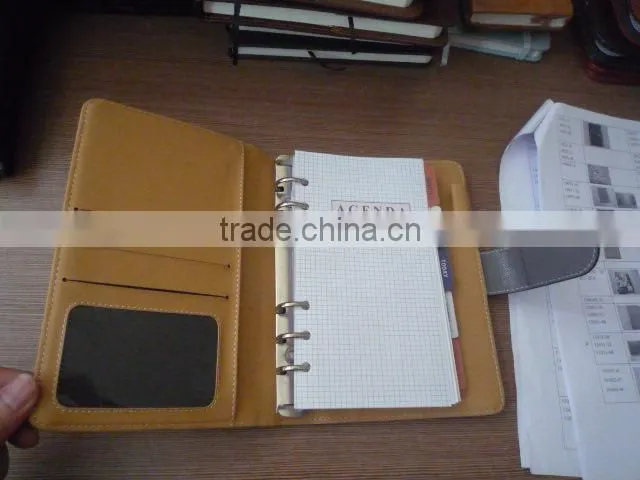 spiral bound leather notebook