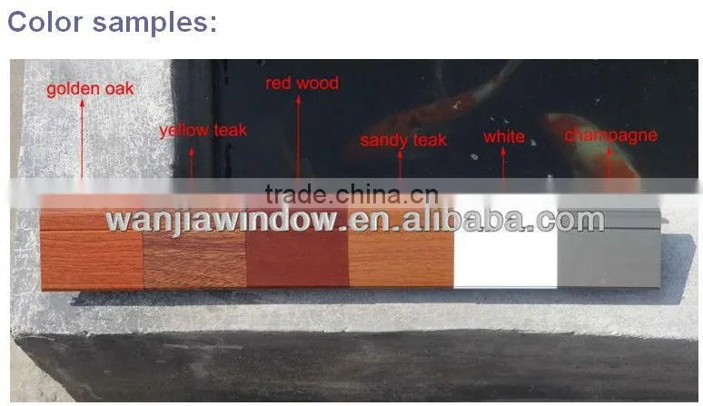 cheap price double glaze good quality aluminum tilt and turn side hung window Foshan wanjia factory price