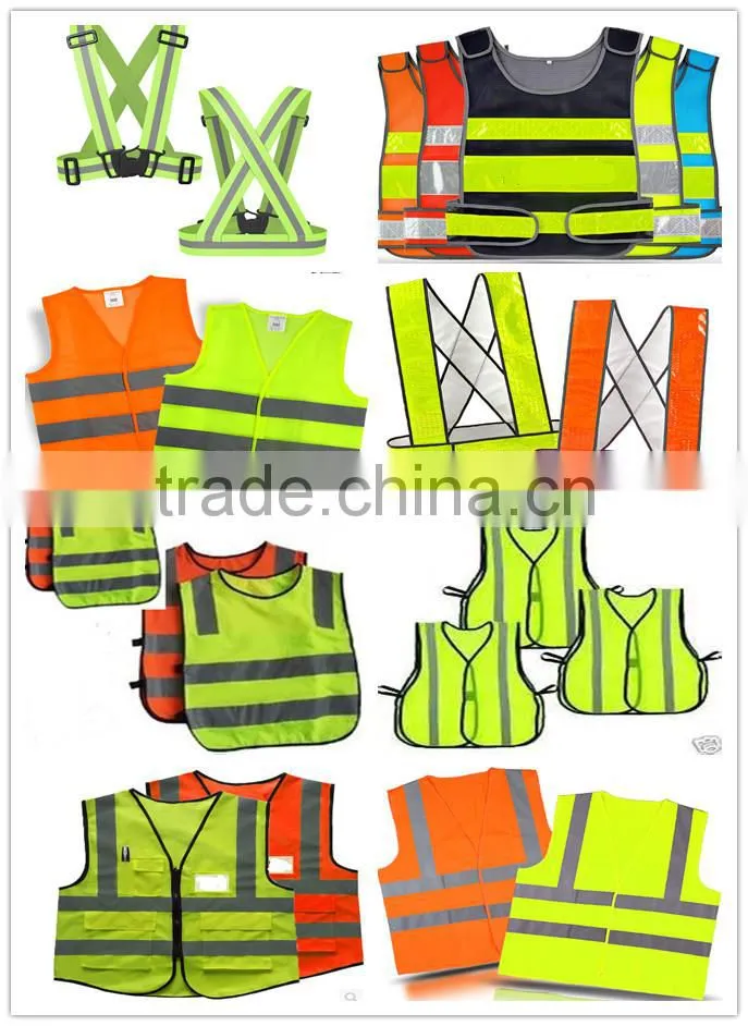 polyester mesh high visibility fluorescence mine safety clothing safety protection