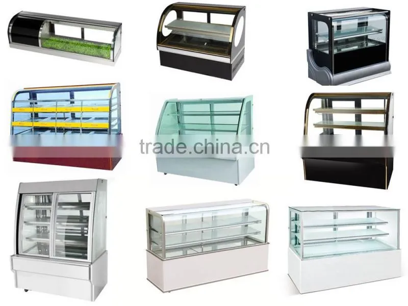 desk top sushi display refrigerator showcase