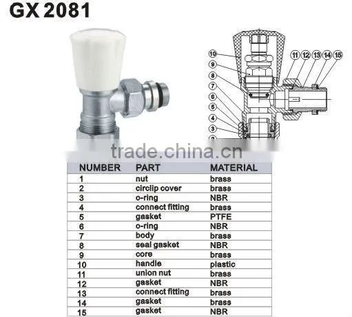 Brass Radiator Valve