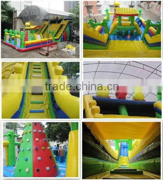 hot sale new design inflatable crocodile slide combo cartoon toy game for kids
