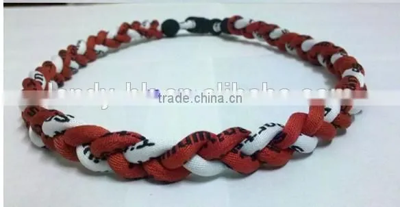 2014 new handmade great China manufacturer energy sports braided necklace for girls